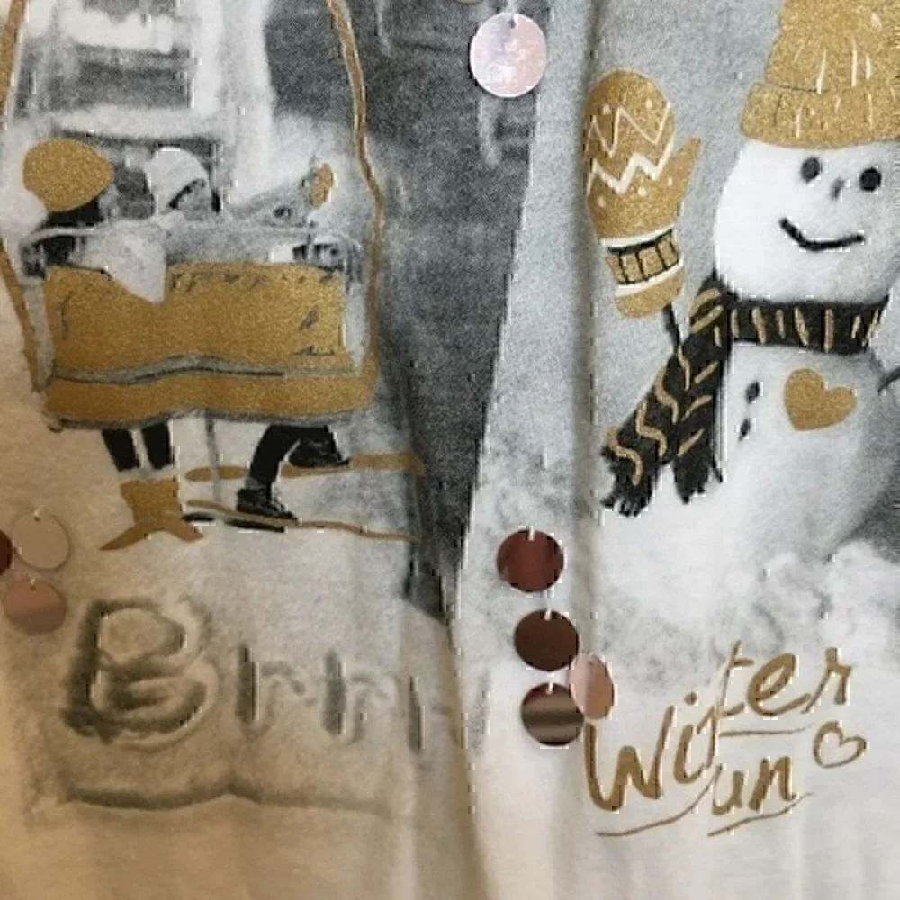 Justice Girls size 12 off white winter top